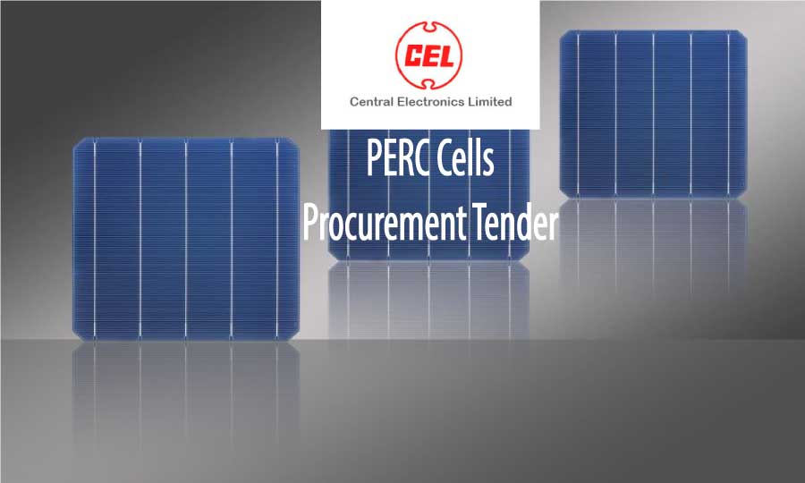 CEL tenders for supply of 2 million multi-crystalline PERC solar cells