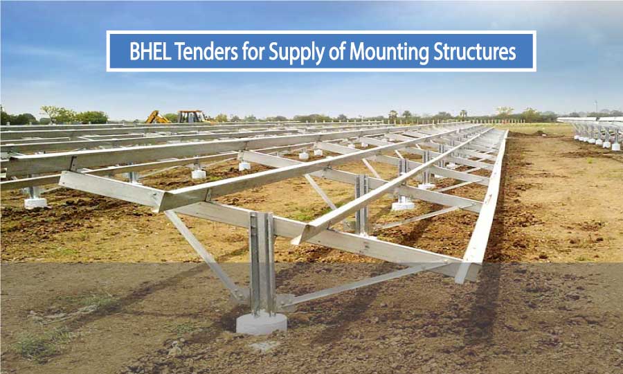 BHEL invites bids for supply of mounting structures for 75 MW solar project