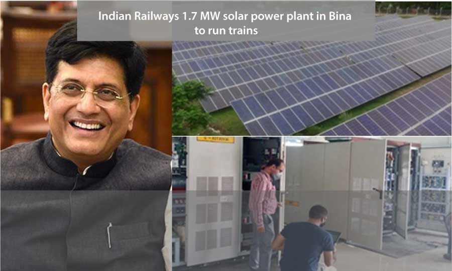 Indian Railways first pilot solar power project set up in Bina to run trains