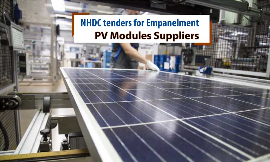 NHDC global tenders for Empanelment of Module Manufacturers