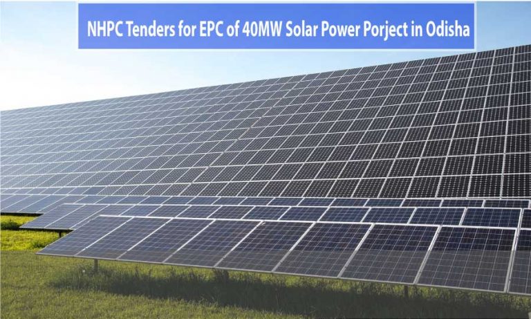 NHPC invites tender for a solar EPC contract of a 40 MW solar plant in ...