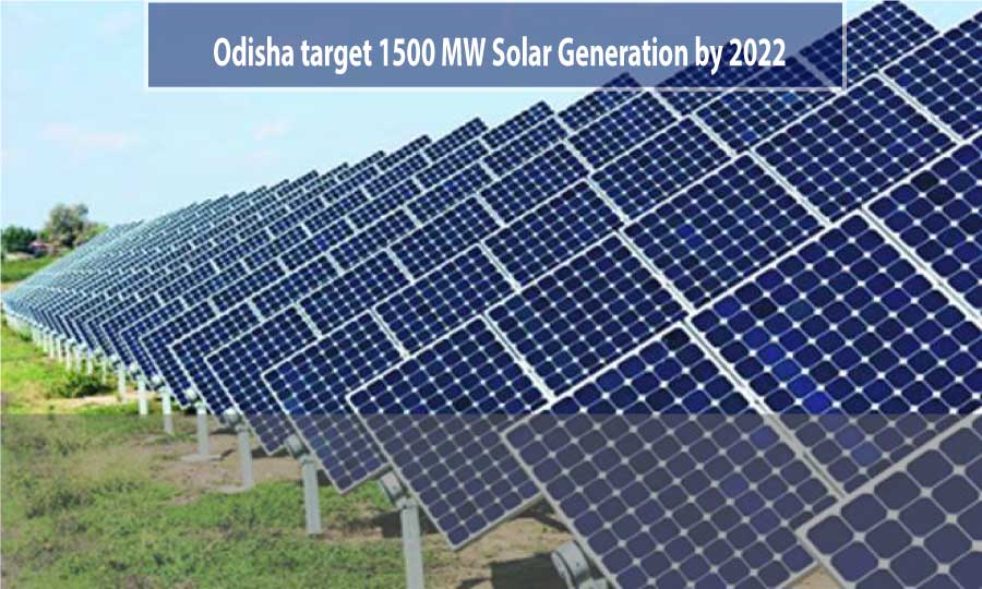 Odisha targets 1.5GW solar power generation capacity in the state by 2022