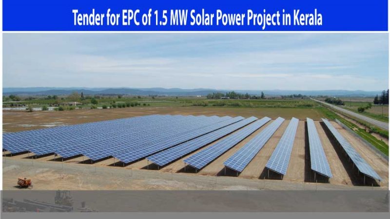 KSEBL invites bids for 1.5 MW solar project in  Palakkad, Kerala