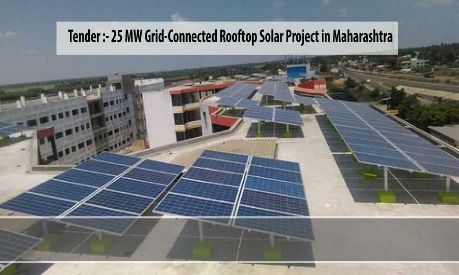 Tender issued for 25 MW Rooftop Solar Project in Maharashtra