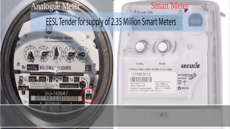 EESL issued tender for the supply of 2.35 Million Smart Meters