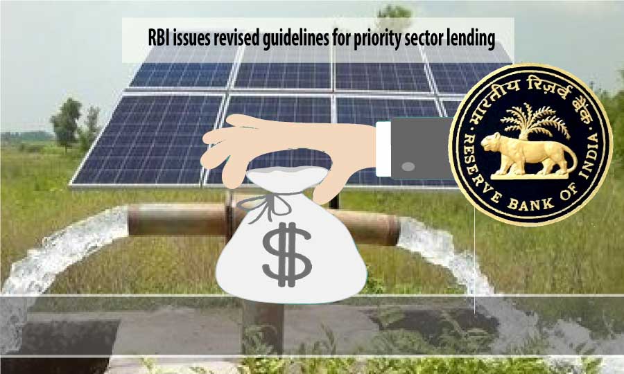 RBI issued revised guidelines for priority sectors lending