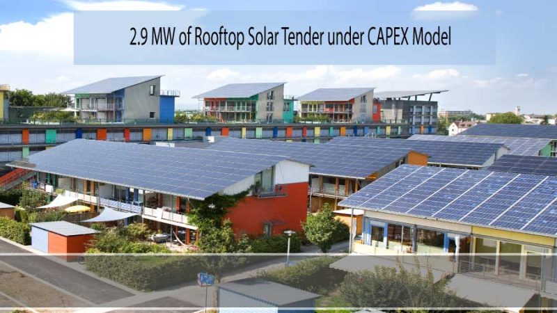 Raipur Smart City tenders for 2.9 MW of Rooftop Solar under CAPEX Model
