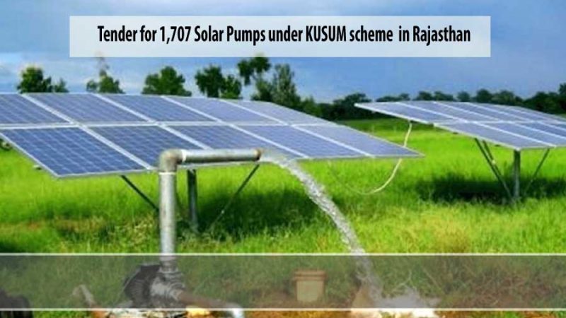 CEL solar pumps tender Rajasthan