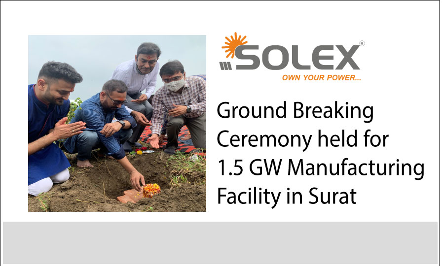 Solex 1.5GW module facility construction work starts