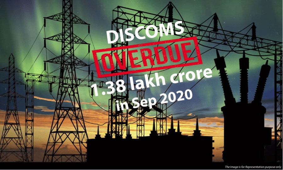 Dicoms owed dues to Gencos surged to INR 1.38 lakh crore in Sep 2020