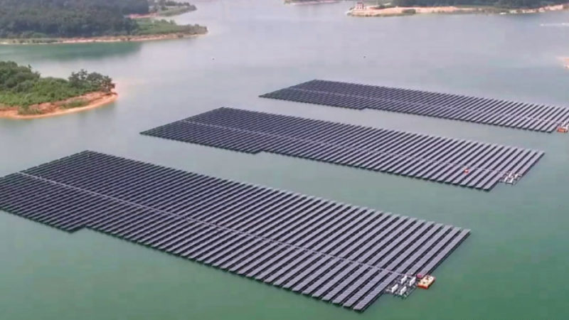 NTPC-launched-25-MW-floating-solar-project-at-its-Simhadri-unit-in-Andhra-Pradesh