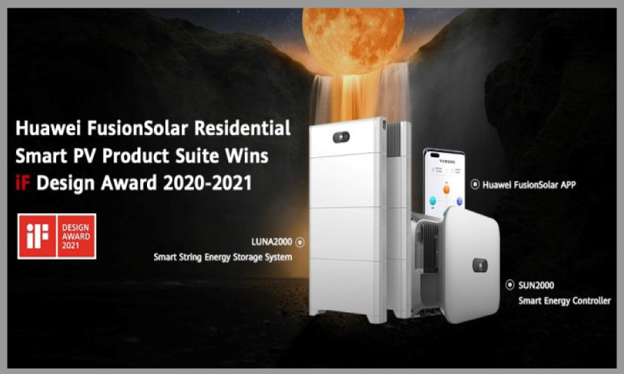 Huawei’s FusionSolar Residential Smart PV Product Suite wons ‘iF Design Award 2021’