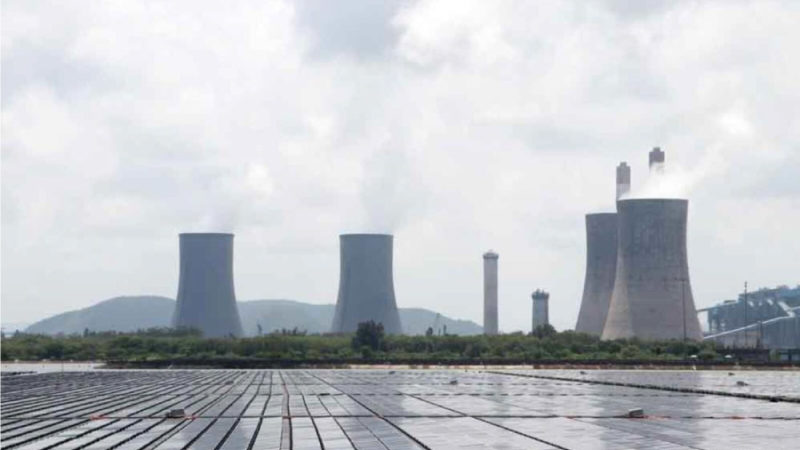 NTPC floating Solar Plant Andhra Pradesh