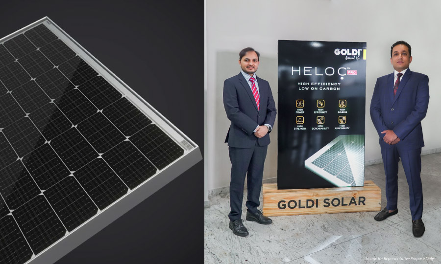 The all-new HELOC̣™ Pro modules from Goldi Solar comes with M10 technology