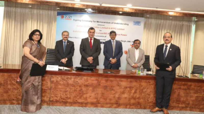 NTPC-and-INDIAN-OIL-signed-MoU on renewable energy collaboration