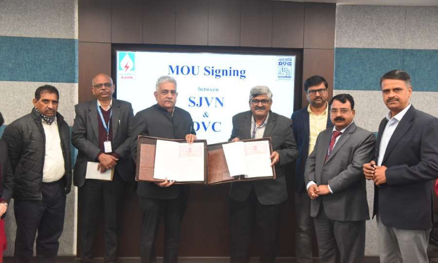 SJVN signed a MoU with DVC for solar energy projects