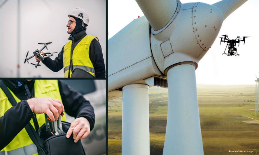 A new 3DX™ SmartPilot drone solution from Sulzer Schmid enables highly flexible wind turbine blade inspections